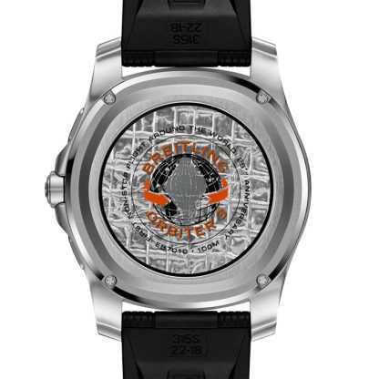 Breitling Aerospace B70 Orbiter 25th Anniversary 43mm Mens Watch Orange Rubber EB70101A1O1S1 - Image 2