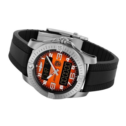 Breitling Aerospace B70 Orbiter 25th Anniversary 43mm Mens Watch Orange Rubber EB70101A1O1S1 - Image 4