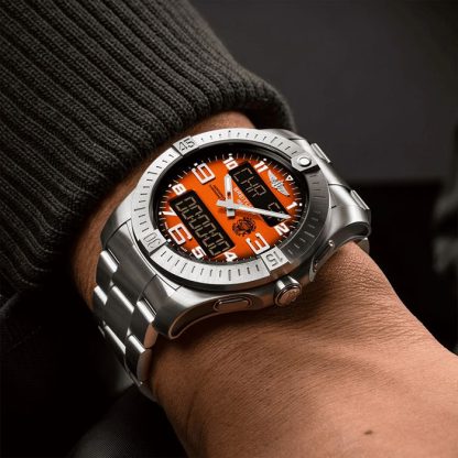 Breitling Aerospace B70 Orbiter 25th Anniversary 43mm Mens Watch Orange Titanium EB70101A1O1E1 - Image 5