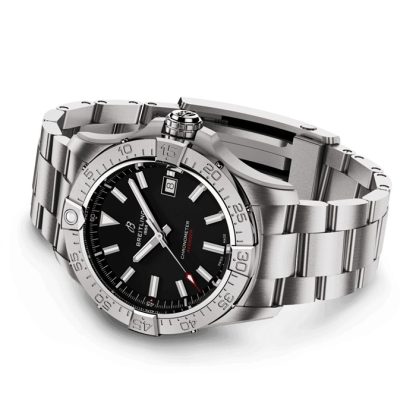 Breitling Avenger Automatic 42mm Mens Watch Black Stainless Steel A17328101B1A1 - Image 4