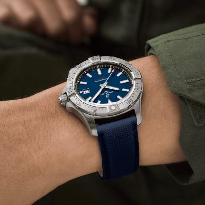 Breitling Avenger Automatic 42mm Mens Watch Blue Leather A17328101C1X1 - Image 5