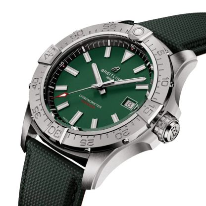 Breitling Avenger Automatic 42mm Mens Watch Green Leather A17328101L1X1 - Image 3