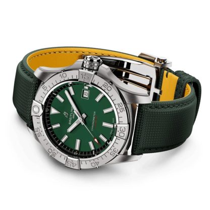 Breitling Avenger Automatic 42mm Mens Watch Green Leather A17328101L1X1 - Image 4