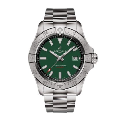 Breitling Avenger Automatic 42mm Mens Watch Green Stainless Steel A17328101L1A1