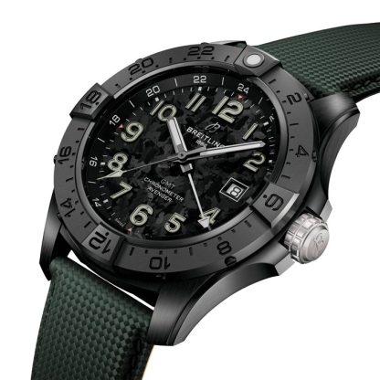 Breitling Avenger Automatic 44 mm Night Mission Mens Watch Green Leather S32320101B1X1 - Image 2