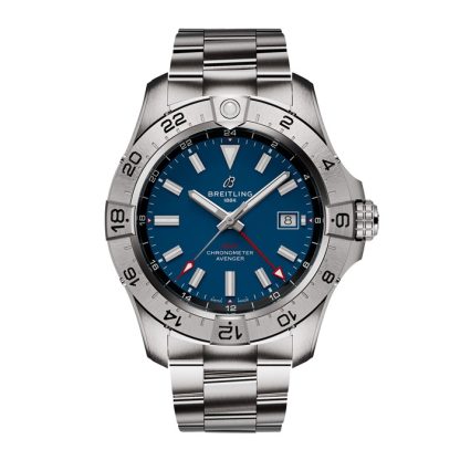 Breitling Avenger Automatic GMT 44mm Mens Watch Blue Stainless Steel A32320101C1A1