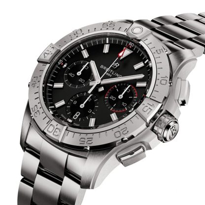 Breitling Avenger B01 Chronograph 42 Mens Watch Black Stainless Steel AB0146101B1A1 - Image 2