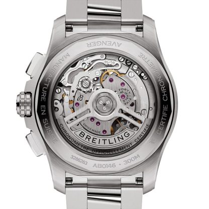 Breitling Avenger B01 Chronograph 42 Mens Watch Green Stainless Steel AB0146101L1A1 - Image 4