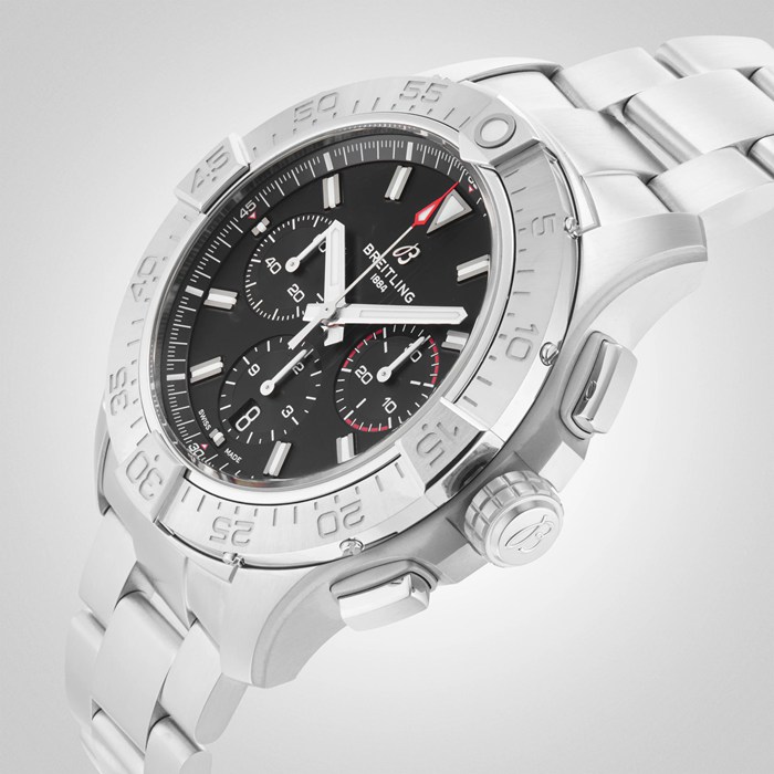 Breitling Avenger Chronograph B01 44mm Mens Watch Black Stainless Steel AB0147101B1A1 - Image 5
