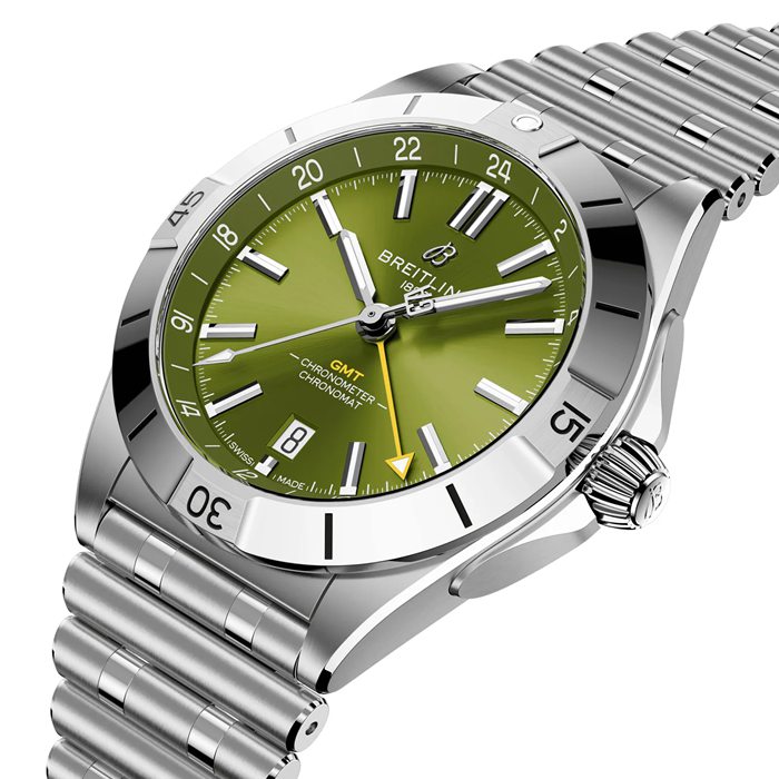 Breitling Chronomat Automatic GMT Giannis Antetokounmpo 40mm Mens Watch Green A32398A11L1A1 - Image 3