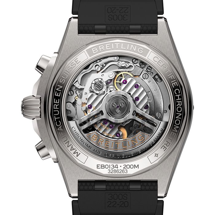 Breitling Chronomat B01 42mm Mens Watch Grey Rubber EB0134101M1S1 - Image 2