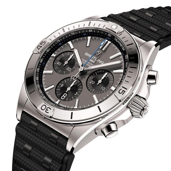 Breitling Chronomat B01 42mm Mens Watch Grey Rubber EB0134101M1S1 - Image 3