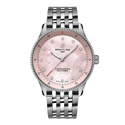 Breitling Navitimer 32mm Ladies Watch Pink Mother Of Pearl A77320D91K1A1