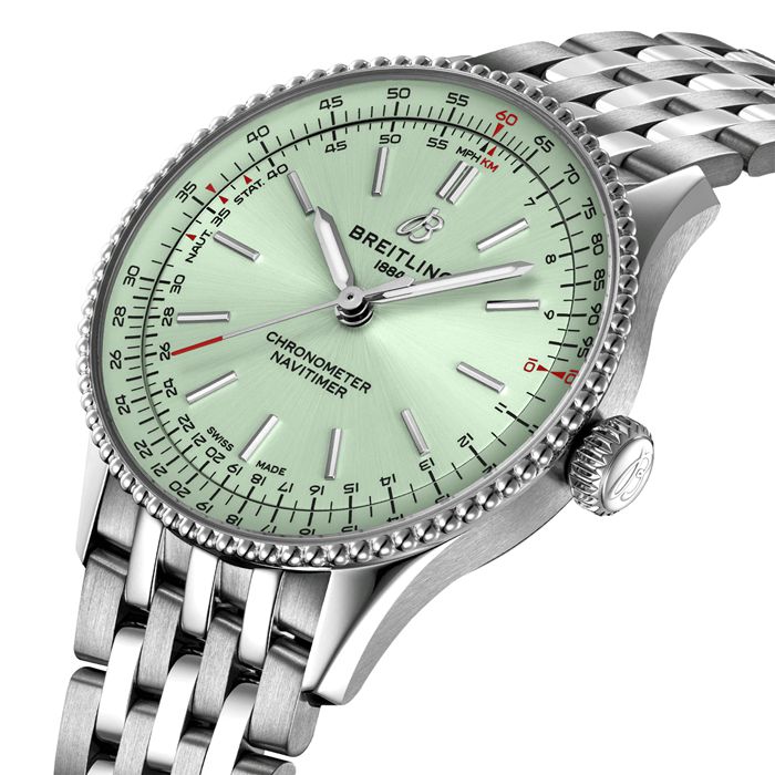 Breitling Navitimer 36mm Ladies Watch Green A17327361L1A1 - Image 3