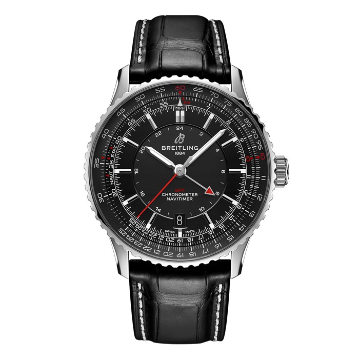 Breitling Navitimer Automatic GMT 41mm Mens Watch Black A32310251B1P1