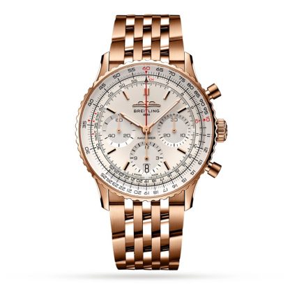 Breitling Navitimer B01 Chronograph 41 18k Red Gold Watch RB0139211G1R1