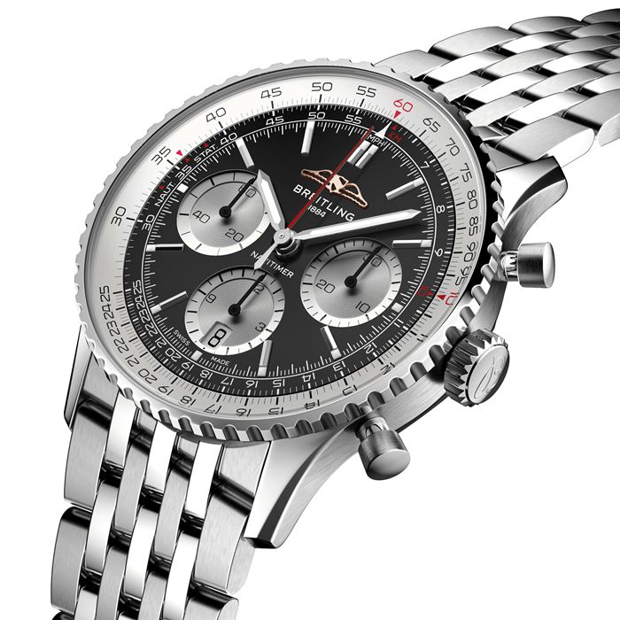 Breitling Navitimer B01 Chronograph 41mm Mens Watch Black Stainless Steel AB0139211B1A1 - Image 2