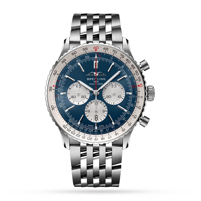 Breitling Navitimer B01 Chronograph 46 Stainless Steel Watch AB0137211C1A1
