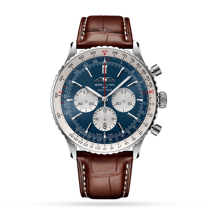 Breitling Navitimer B01 Chronograph 46 Stainless Steel Watch AB0137211C1P1