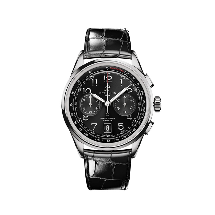 Breitling Premier B01 Chronograph 42mm Mens Watch Black AB0145221B1P1