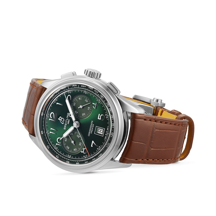 Breitling Premier B01 Chronograph 42mm Mens Watch Green AB0145371L1P1 - Image 3