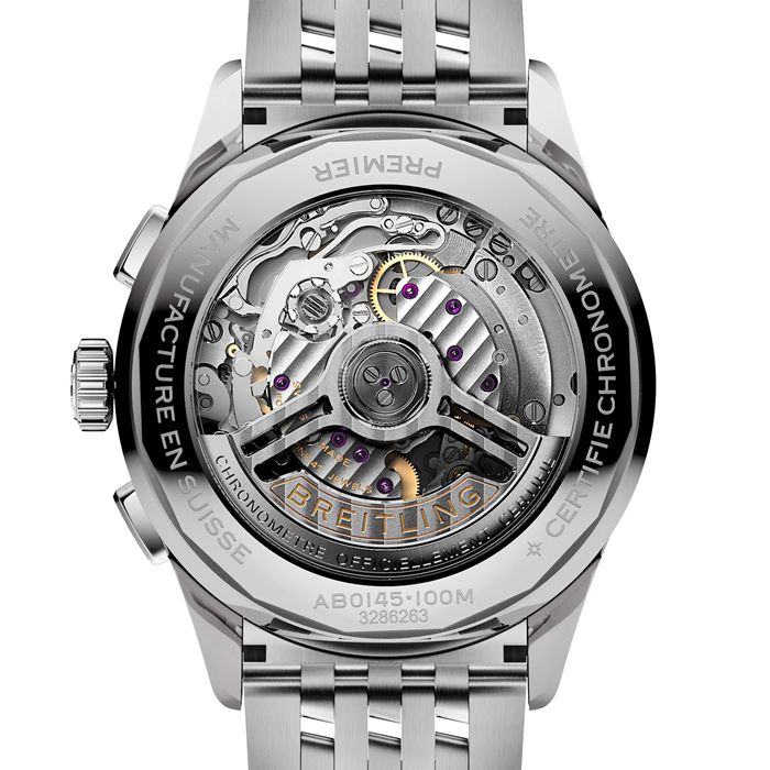 Breitling Premier B01 Chronograph 42mm Mens Watch Green Stainless Steel AB0145371L1A1 - Image 2