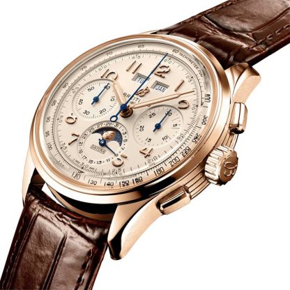 Breitling Premier B25 Datora 42 18k Red Gold Leather Strap Watch RB2510371G1P1 - Image 3
