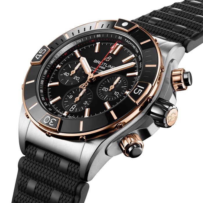 Breitling Super Chronomat B01 44 Stainless Steel & 18k Red Gold Watch UB0136251B1S1 - Image 2