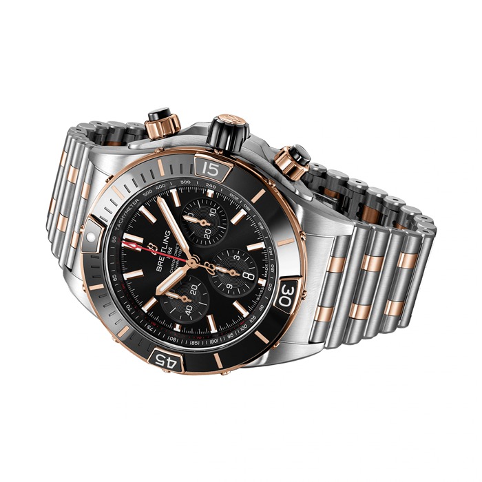 Breitling Super Chronomat B01 44 Stainless Steel & 18k Red Gold Watch UB0136251B1U1 - Image 3