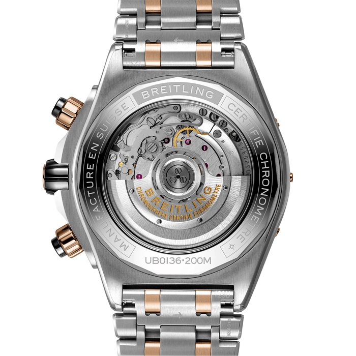 Breitling Super Chronomat B01 44 Stainless Steel & 18k Red Gold Watch UB0136251B1U1 - Image 4
