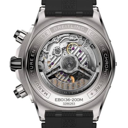 Breitling Super Chronomat B01 44mm Mens Watch Grey Rubber EB0136251M1S1 - Image 2