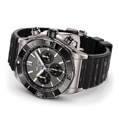 Breitling Super Chronomat B01 44mm Mens Watch Grey Rubber EB0136251M1S1 - Image 4