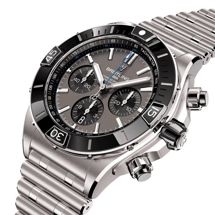 Breitling Super Chronomat B01 44mm Mens Watch Grey Titanium EB0136251M1E1 - Image 3
