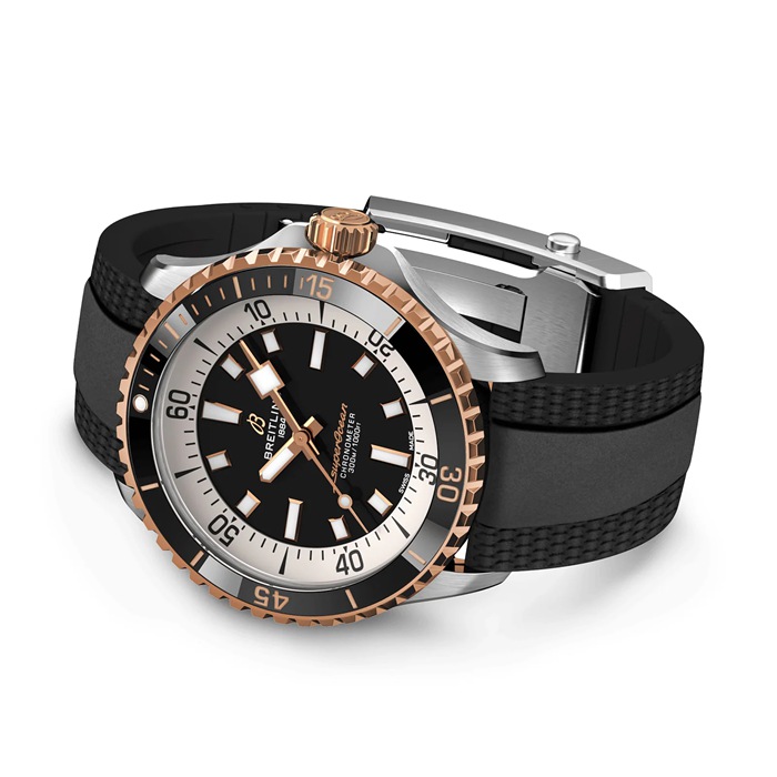 Breitling Superocean Automatic 42 Stainless Steel & 18k Red Gold Watch U17375211B1S1 - Image 3
