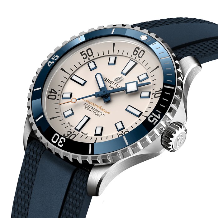 Breitling Superocean Automatic 42 Stainless Steel Rubber Strap Watch A17375E71G1S1 - Image 3