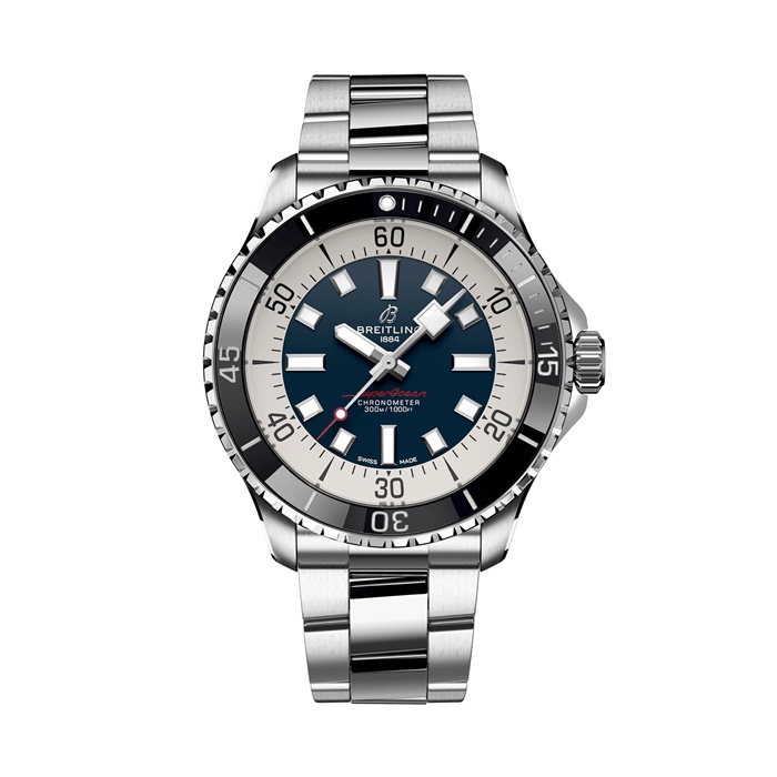 Breitling Superocean Automatic 44 Stainless Steel Blue Watch A17376211C1A1