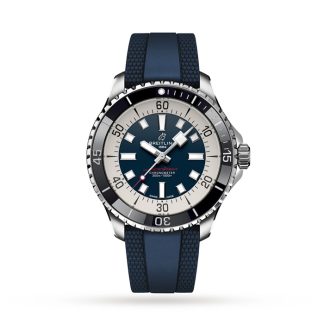 Breitling Superocean Automatic 44 Stainless Steel Rubber Strap Watch A17376211C1S1