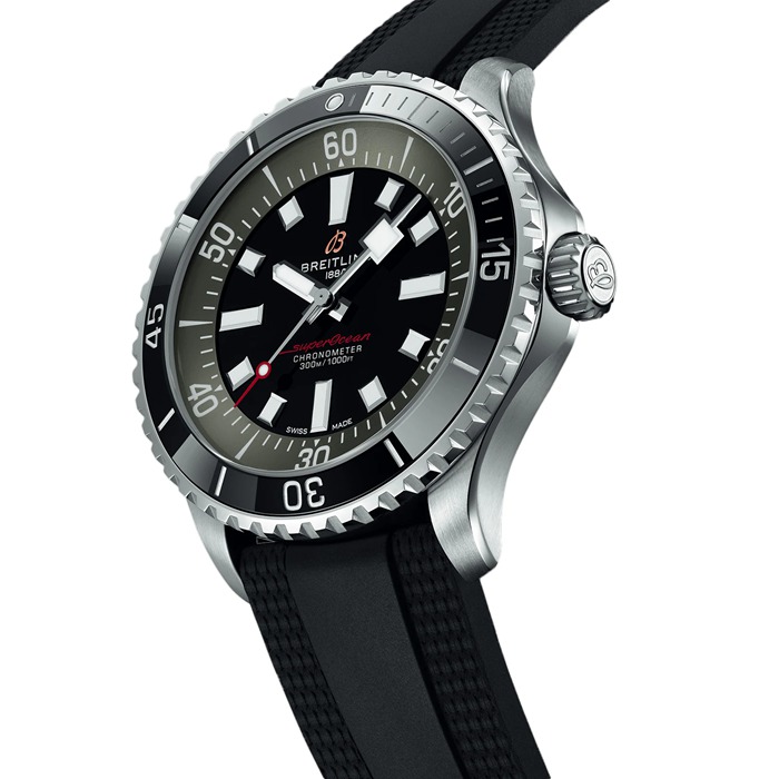 Breitling Superocean Automatic 44mm UK Edition Mens Watch Black Rubber A173765A1B1S1 - Image 2