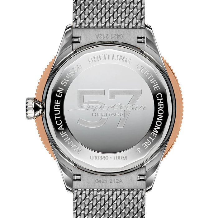 Breitling Superocean Heritage '57 Highlands Capsule 38mm Mens Watch Yellow 2 Straps U10340281I1A1 - Image 2