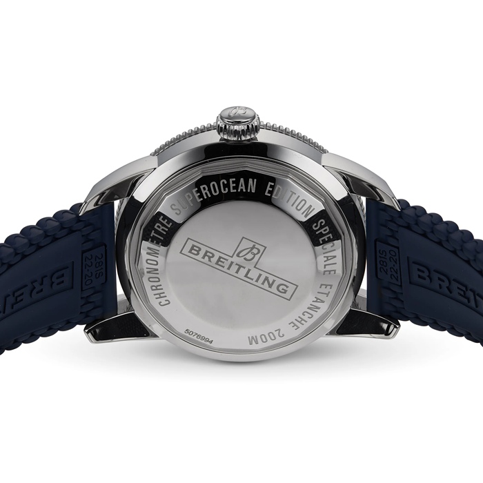 Breitling Superocean Heritage B20 Automatic 44 Stainless Steel Rubber Strap Watch AB2030161C1S1 - Image 4