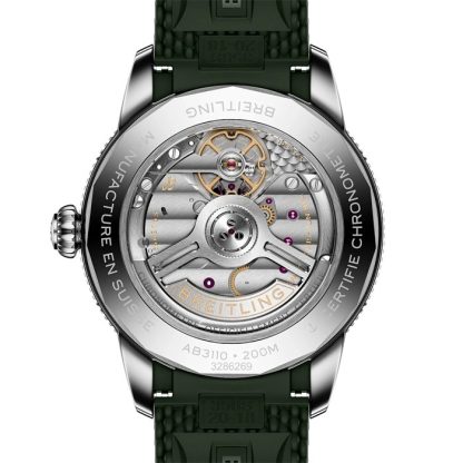 Breitling Superocean Heritage B31 Automatic 40mm Mens Watch Green Rubber AB3110361L1S1 - Image 2