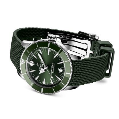 Breitling Superocean Heritage B31 Automatic 40mm Mens Watch Green Rubber AB3110361L1S1 - Image 4
