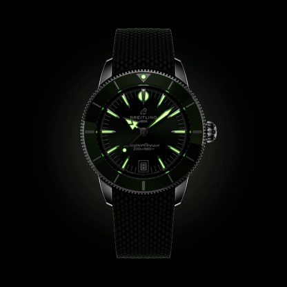 Breitling Superocean Heritage B31 Automatic 40mm Mens Watch Green Rubber AB3110361L1S1 - Image 5