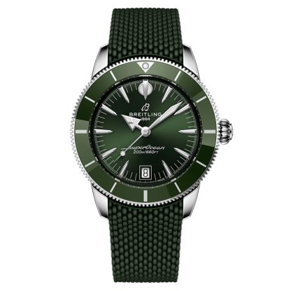 Breitling Superocean Heritage B31 Automatic 40mm Mens Watch Green Rubber AB3110361L1S1