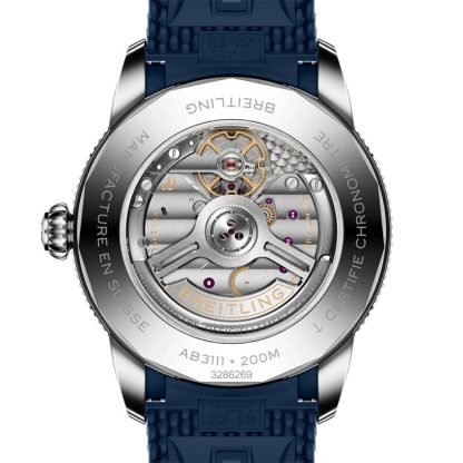 Breitling Superocean Heritage B31 Automatic 42mm Mens Watch Blue Rubber AB3111161C1S1 - Image 2