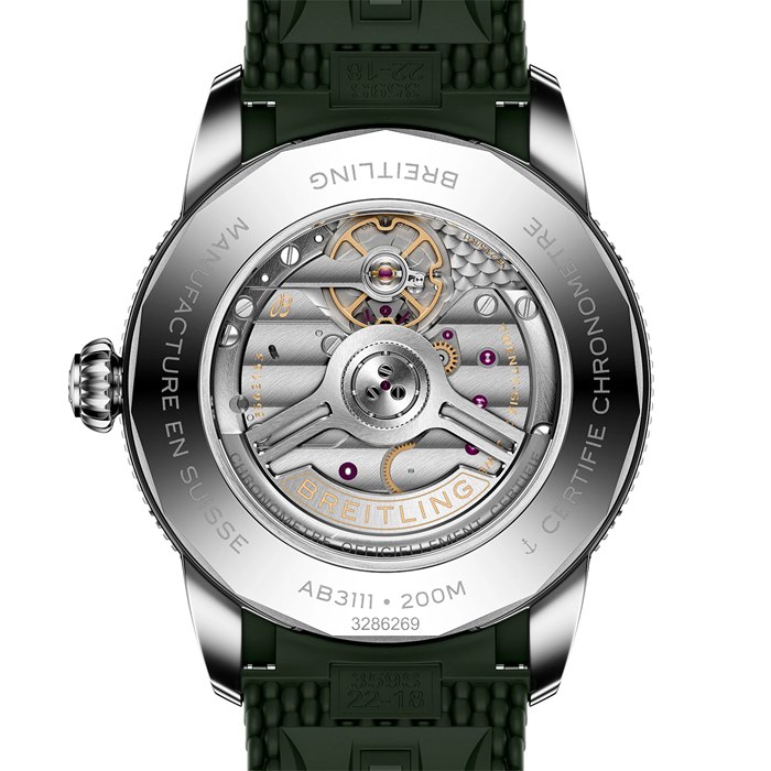 Breitling Superocean Heritage B31 Automatic 42mm Mens Watch Green Rubber AB3111361L1S1 - Image 2