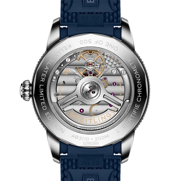 Breitling Superocean Heritage B31 Automatic Kelly Slater Limited Edition 40mm Mens Watch Blue Rubber AB31101A1C1S1 - Image 2