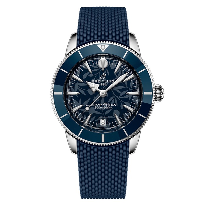 Breitling Superocean Heritage B31 Automatic Kelly Slater Limited Edition 40mm Mens Watch Blue Rubber AB31101A1C1S1