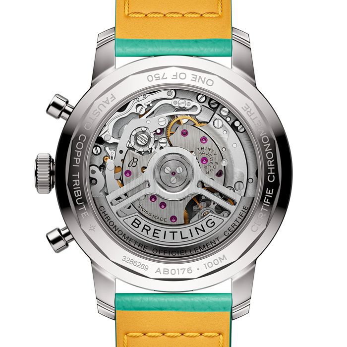 Breitling Top Time B01 Fausto Coppi 41mm Mens Watch Leather AB01768A1A1X1 - Image 2