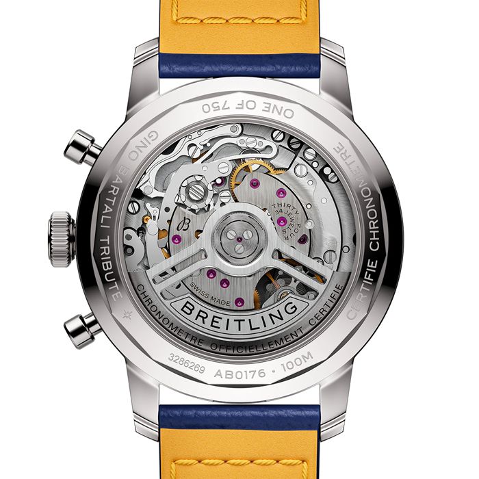 Breitling Top Time B01 Gino Bartali 41mm Mens Watch Leather AB01767A1C1X1 - Image 2